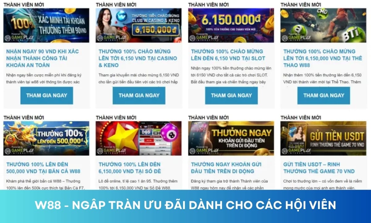 Khuyến mãi đa dạng hấp dẫn người chơi mới