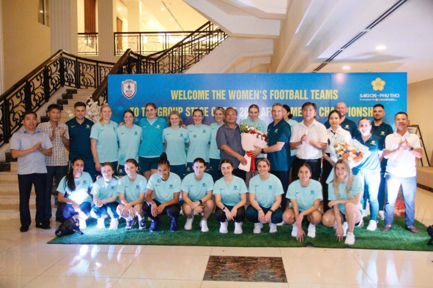 Myanmar vs Úc: Đội tuyển nữ Úc đã đến địa điểm thi đấu