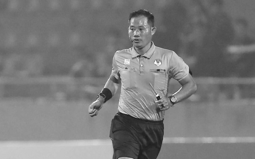 Trọng tài Trần Đình Thịnh kiệt sức khi chạy thử thách