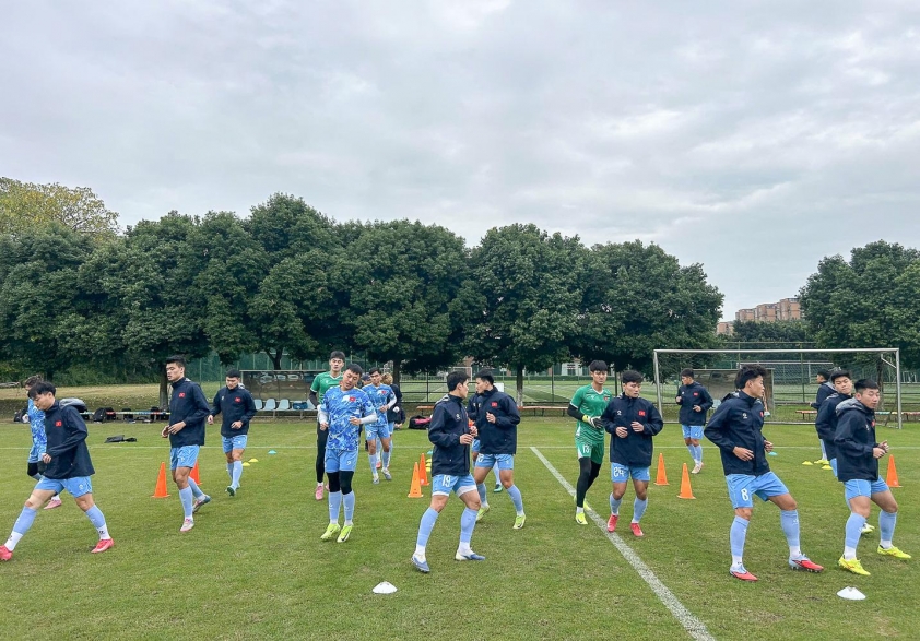 U22 Việt Nam chuẩn bị cho cuộc đối đầu với U22 Hàn Quốc