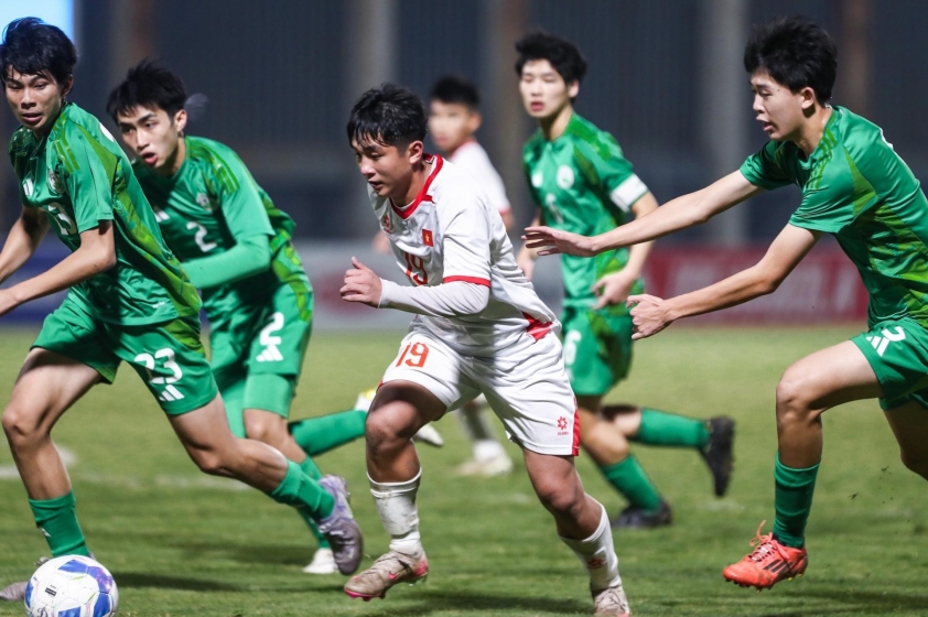 U17 Macau để thua 4 bàn trước U17 Việt Nam ngay trong hiệp 1