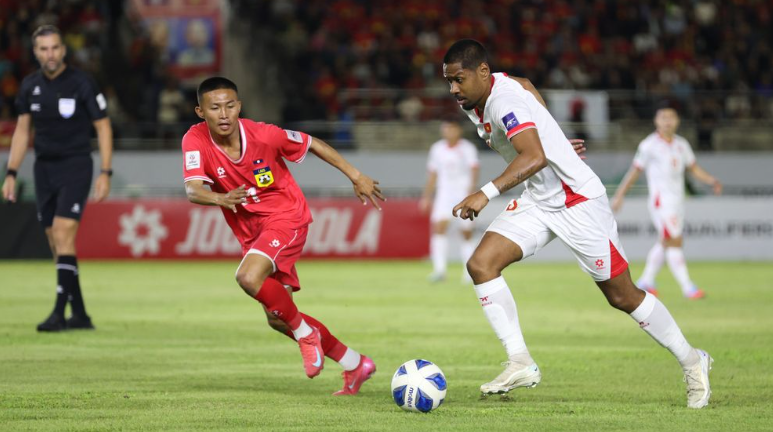 Screenshot_834 ĐT Việt Nam bế tắc toàn tập trước hàng phòng ngự của Lào trong hiệp 1