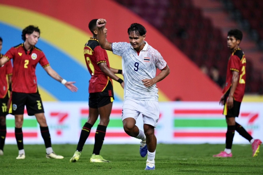 Yotsakorn Burapha lập hat-trick giúp U22 Thái Lan thắng đậm Yotsakorn Burapha ghi hat-trick trận U22 Thái Lan vs Timor Leste