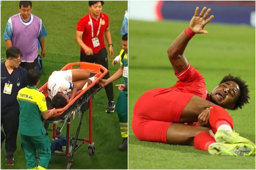 Chấn thương của đội trưởng U22 Lào khá giống với Xuân Son hồi trước So sánh chấn thương của Phetdavanh và Xuân Son