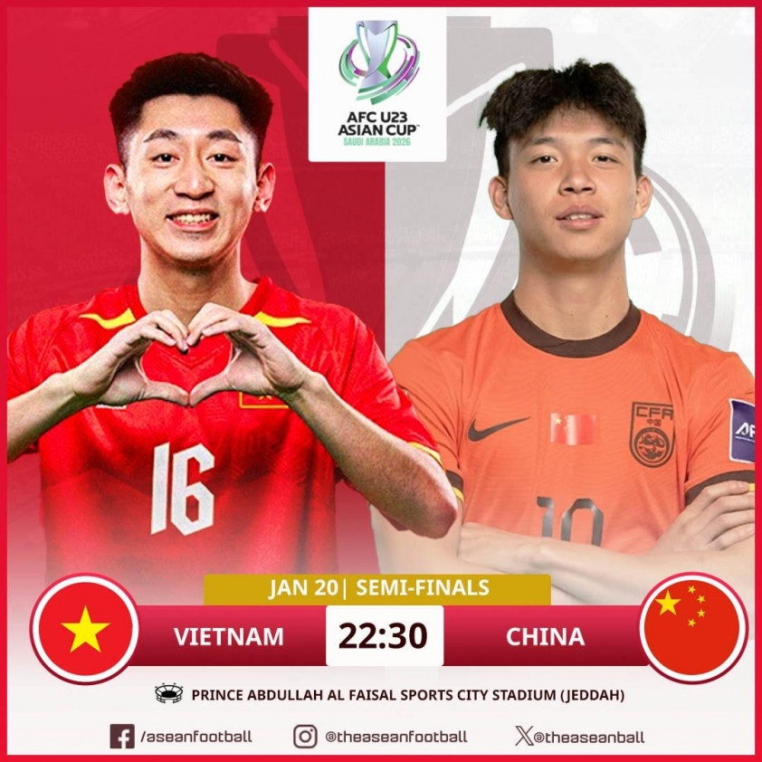 U23 Việt Nam chuẩn bị trận bán kết với U23 Trung Quốc