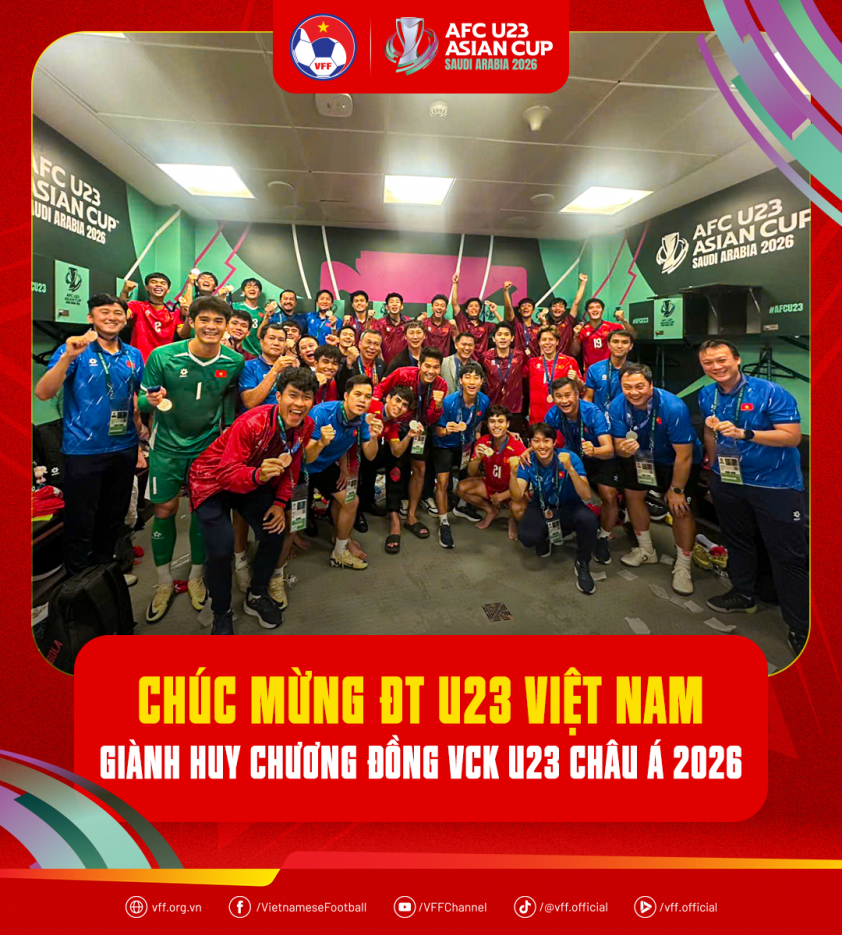 Lịch trình U23 Việt Nam trở về từ U23 châu Á 2026