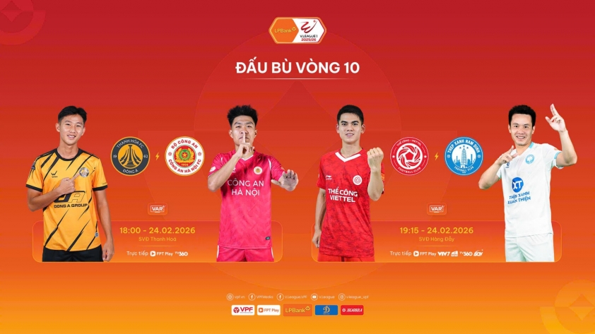 V-League khai xuân bằng 2 trận đá bù vòng 10